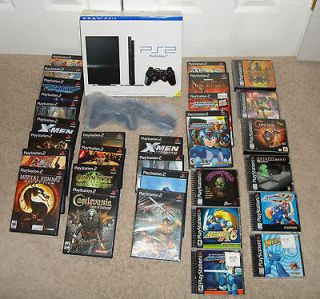 PS2 SLIM Console ULTIMATE BUNDLE w/ 30 Games & extra controller