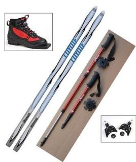 NEW Kids 75mm Cross Country SKIS/BINDINGS/ BOOTS/POLES   140cm  No Wax