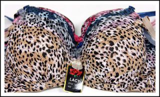 BRAS Lot 6 NEW Animal Style #82523 A Cup Cheetah Print Celebrity 30A