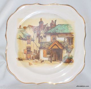 Ware Lancaster Hanley England Country House Square China Plate