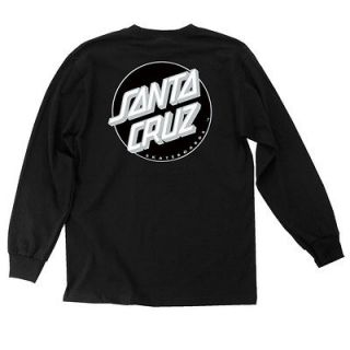 Santa Cruz Other Dot Long Sleeve T Shirt Black   Ships Free
