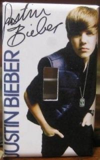 Justin Bieber Light Switch Wall Plate Cover Style JB03   Variations