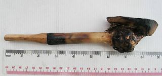 Unusual Old Karen Hill Tribe Bamboo Roots Smoking Pipe