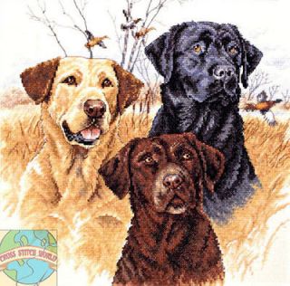 Cross Stitch Kit ~ Dimensions Labrador Retriever Great Hunting Dogs