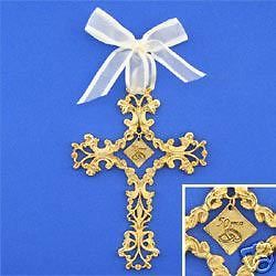 50th Wedding Anniversary Gift   Cross Ornament