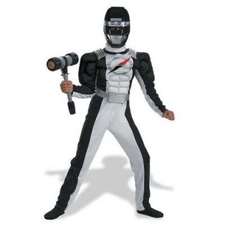 Power Rangers Black Child Muscle Costume 4 6 Operation Overdrive