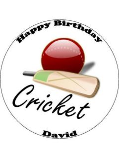 Cricket 7.5 cake topper printed on rice paper