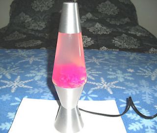 Newly listed HOT PINK LAVA LAMP WITH LIGHT~ONLY USED ONCE~11 1/2 in