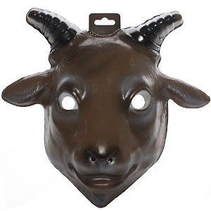 Child Farm Animal Goat Head Plastic Mask Costume Accessory