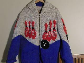 Vintage Cowichan Curling Sweater, Bowling, Big Lebowski The Dude