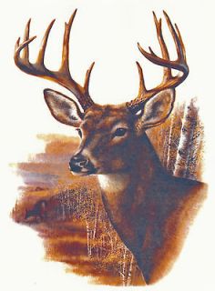 Ceramic Decals Buck Deer Profile Plain/Backgrou nd Scene