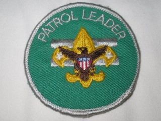 Vtg BSA Boy Scouts of America Patrol Leader Eagle Embroidered Merit