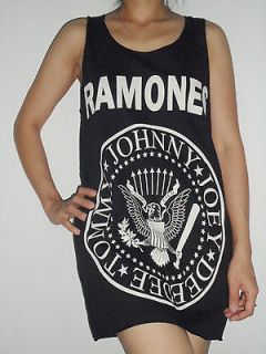 Ramones Singlet lady Tank Top T Shirt lady mini dress