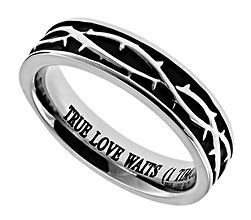 Crown of Thorns True Love Waits Christian Purity Ring