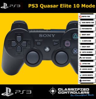 PS3 Mod Controller   10 Mode Rapid Fire Mod Controller BLACK, Official