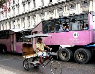 CUBA Havana Street Scene POSTER Pedicab