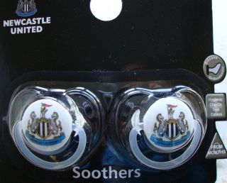 Newcastle United Football Soothers Dummies Orthodontic