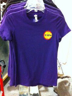 Telluride Colorado Life Cycles Custom Logo Ladies T Shirts Purple