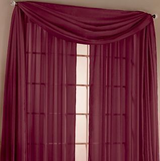 Sheer Sheers 6 Yard Scarf Valance Curtain Curtains