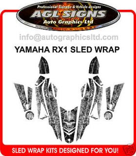 YAMAHA RX1 SKULL SLED WRAP DECAL STICKER rx 1
