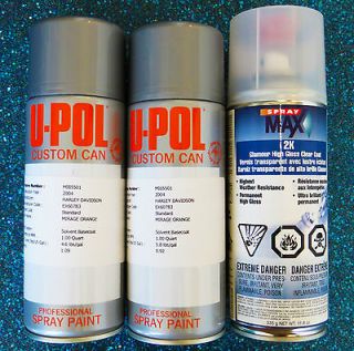 12 oz HARLEY Paint Spray Can KIT   EMBER RED SUNGLOW Basecoat with