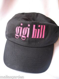 GIGI HILL Logo Baseball Cap~Hat~One Size~Black Pink~Stylist~Consultant