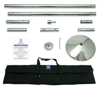 pert 50mm Portable Professional Chrome Dance Pole Kit and Free Case