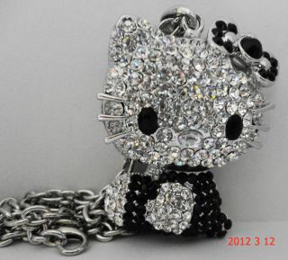 HELLO KITTY NECKLACE IN DIFFERENT COLORS AUSTRAIN CRYSTALS MUST SEE