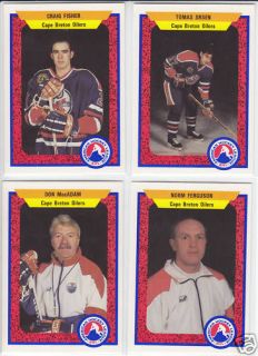 1991 92 Cape Breton Oilers Don MacAdam Coach