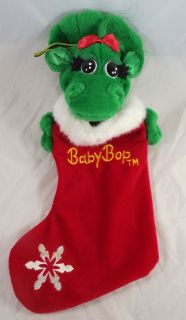 Barney Dakin Plush Friend Baby Bop Dinosaur Christmas Stocking Doll 18