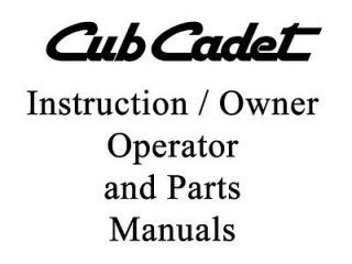 Cub Cadet International 71, Series 1000, 2000 Series operator and
