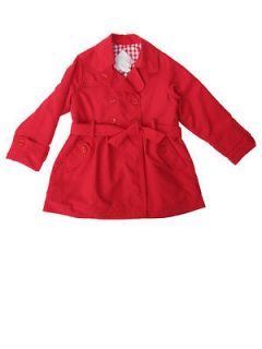Dani by Sarah Louise Little Girls Red Spring Trench Coat Size 2, 3, 4