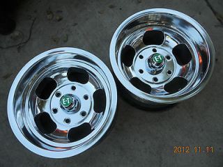 JUST POLISHED 14x8.5 INDY SLOT MAG 6 LUG WHEELS CHEVY TRUCK GMC VAN