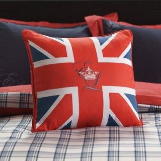 English Laundry Stockport Union Jack Decorative Pillow ELSPORT18x18B