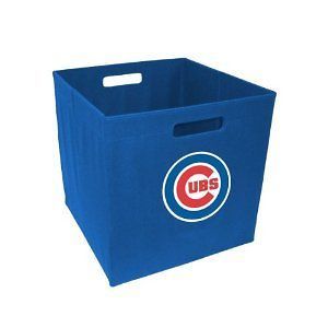CHICAGO CUBS MLB Baseline 14 Collapsible Storage Bin   Cube NEW!