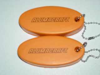 New Orange Alumacraft Boat Floating/Buoya nt Key Chains