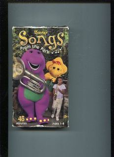 Barney Songs From The Park VHS OOP RARE AM4
