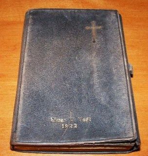 Antique 1922 German Lutheran Pocket Religious Bible Prayer Devotion
