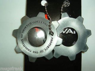 Gears Of War Video Game Metal Cog Tag Necklace NIP