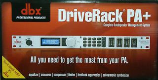 DBX Driverack PA+ Loudspeaker Mgmt System   Free US Shipping