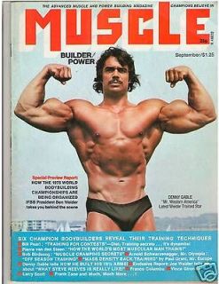 Muscle Builder Bodybuilding DENNY GABLE /Reeves/Vince Gironda/Bill