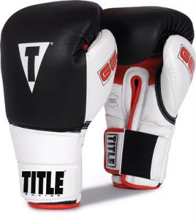 Title Boxing Gel Revolution Training Gloves   Black/White/Re d