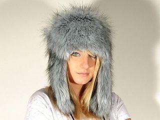 New Ladies Faux Fox Fur USHANKA Russian Cossack Style Hat     9 COLORS