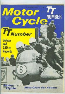 magazine 1/9/66 feat. Bond 875, Motocross des Nations, Sidecar TT