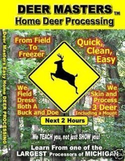 Deer Game Processing and Butchering Hunting Video DVD