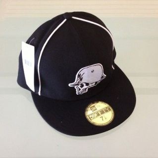 NWT Metal Mulisha Mens Mean New Era 5950 Hat Cap   Black   7 5/8