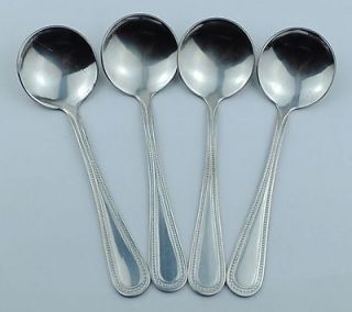 4pcs table Round spoon dessert soup spoon portable tableware 6 inch