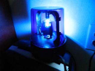 HALLOWEEN 7 INCH BLUE FLASHING POLICE LIGHT PARTY PROP DECORATION