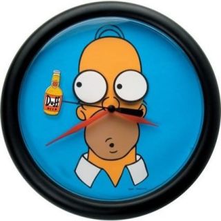 Simpson wall clock   Homer Simpson rotating eyes NEW