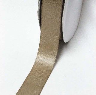 Single Side Satin Ribbon 3/4 /19mm Wedding 5 Yards Ivory to Brown For